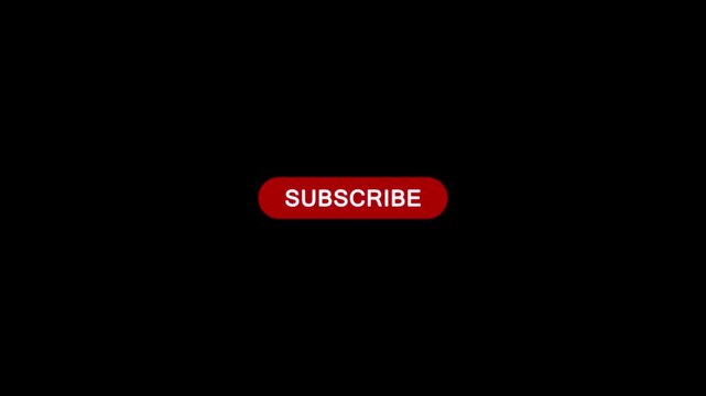 Click on subscribe button with computer arrow cursor, Button Click or press apply button on transparent background.
