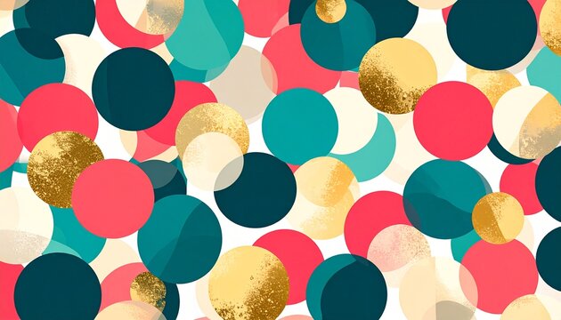 Colorful geometric patterned abstract background design.