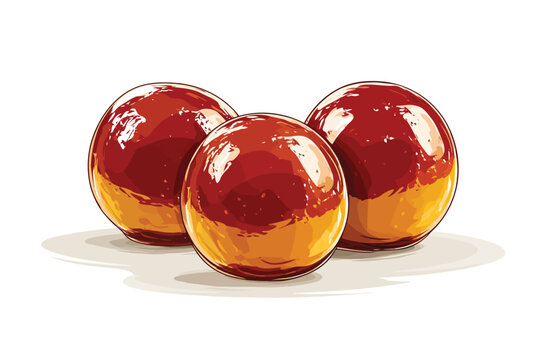 Gulab jamun sweet asia isolated