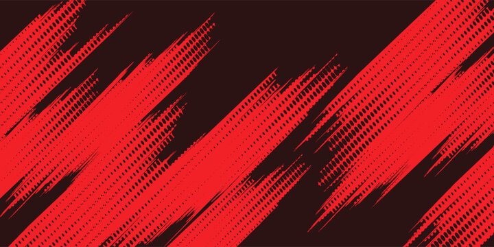 black red dragon decal brush fire volcano lava sakura Asia Japan anime style illustration sporty background banner, vector.