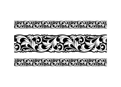 floral border ornament, seamless border vector template, laser cut template, wedding wood frame, seamless wallpaper, luxury cosmetic packaging, islamic flower ornament, editable victorian border, 