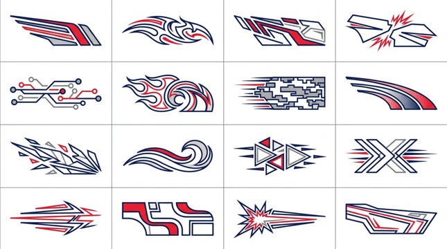 Collection of Modern Abstract and Dynamic Logo Designs