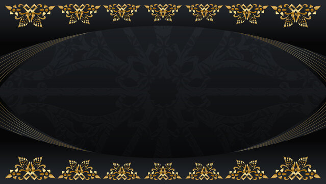 Luxury Black and Gold Decorative Background Template for Elegant Designs