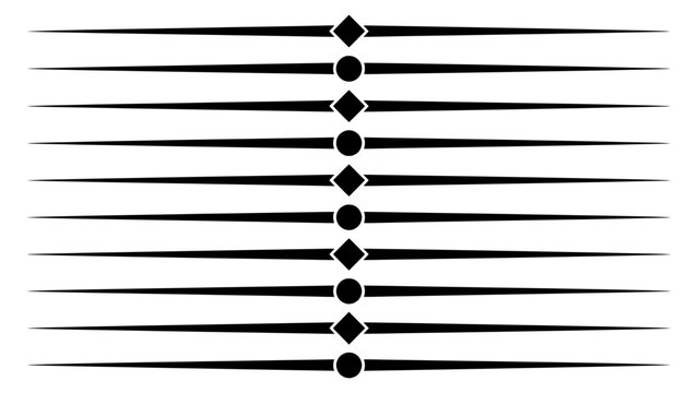 Set of decorative text dividers with diamond and circle accents decorative separator typography