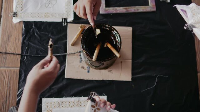 traditional tools for making batik called "canting"