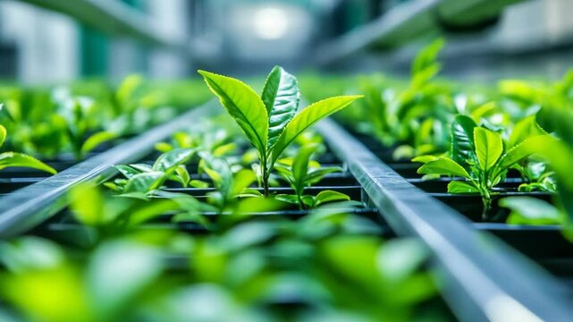 selective focus fully automated tea processing line sorting drying and flavoring tea leaves with precision machinery