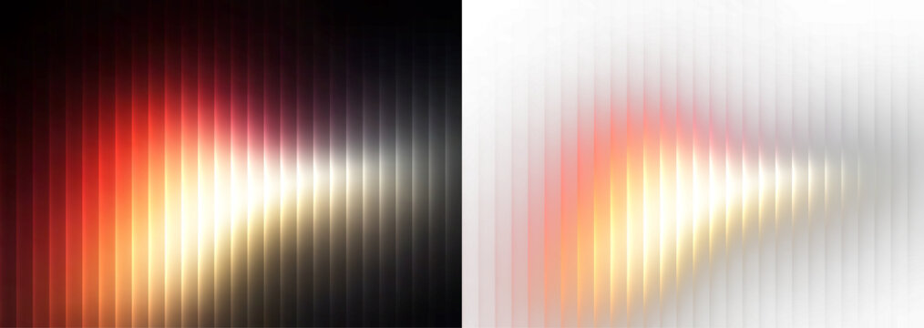 Abstract glass prism holographic wave ripple distortion with iridescent neon rainbow gradient futuristic light vibrant colorful smooth design background effect