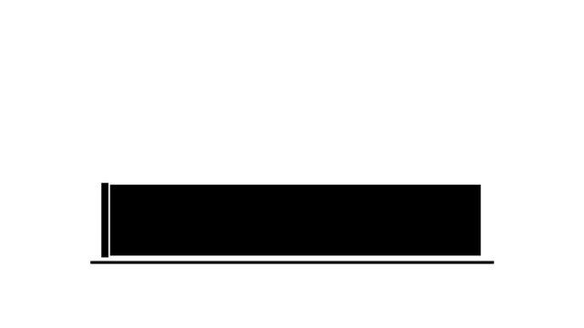 Modern black lower third animation with sleek broadcast style for titles, promos, news, and corporate videos. Professional cinematic motion graphic overlay with alpha channel