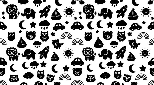 Black icons on white background.
