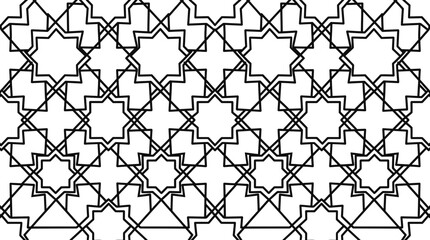Obraz premium Intricate Geometric Pattern Seamless Background