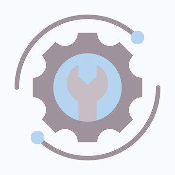 System Optimization Icon, Isolated Flat Vector Icon, 