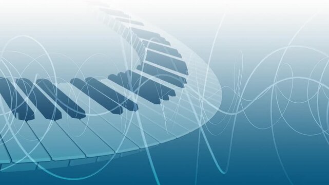 dna strand in blue sky like news