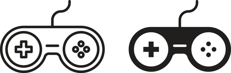 Game controller icon design for signs, logo, apps or website © apon