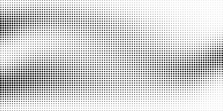 Basic halftone dots effect in black and white color. Halftone effect. Dot halftone. Black white halftone.Background with monochrome dotted texture.