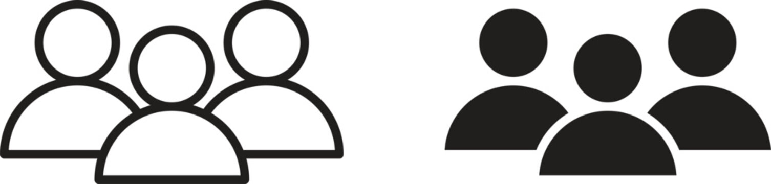 people icon design for signs, logo, apps or website