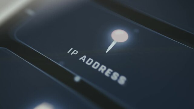 IP Address represented by a pointer icon