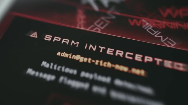 Spam Intercepted message from a security tool