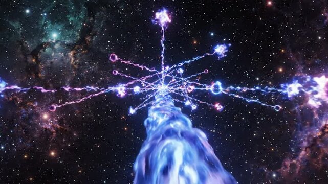 Cosmic Nebula Explosion Abstract Galaxy Space Energy Burst, Sci-Fi Art