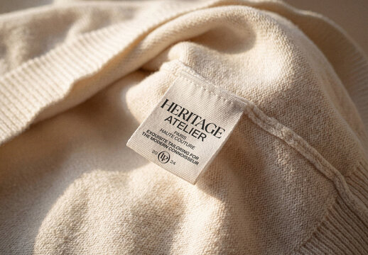 Luxury Woven Label Mockup