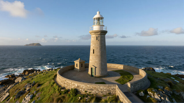Coastal Lighthouse at Golden Hour