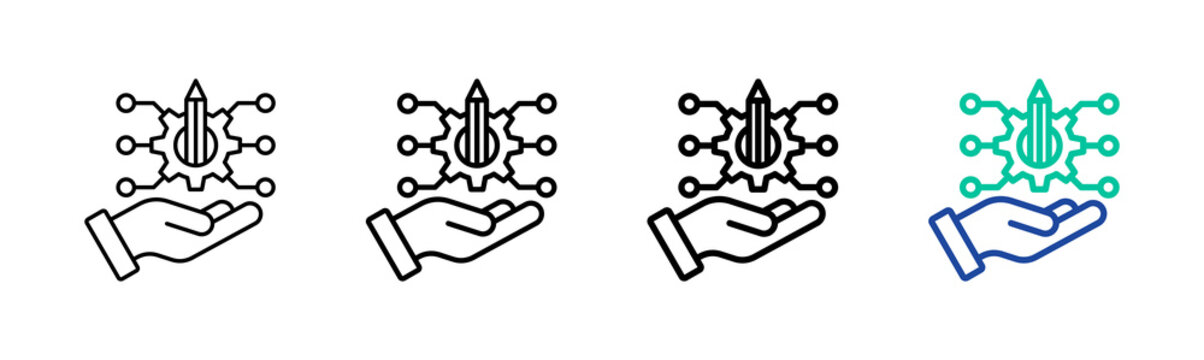 Practice Icon Collection Different Style Outline