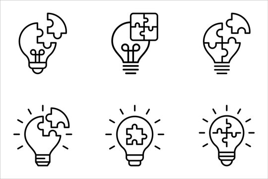 problem solving Icon set. vector illustration on white background