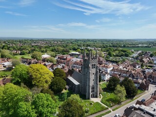 Tenterden Kent UK town centre drone aerial view © Air Video UK 