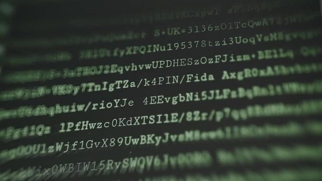 Digital Base64 encoded strings representing binary-to-text encoding