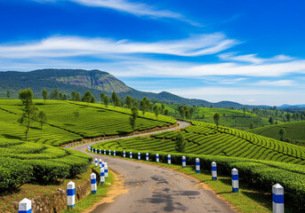 Fototapeta premium Tea Plantation Road