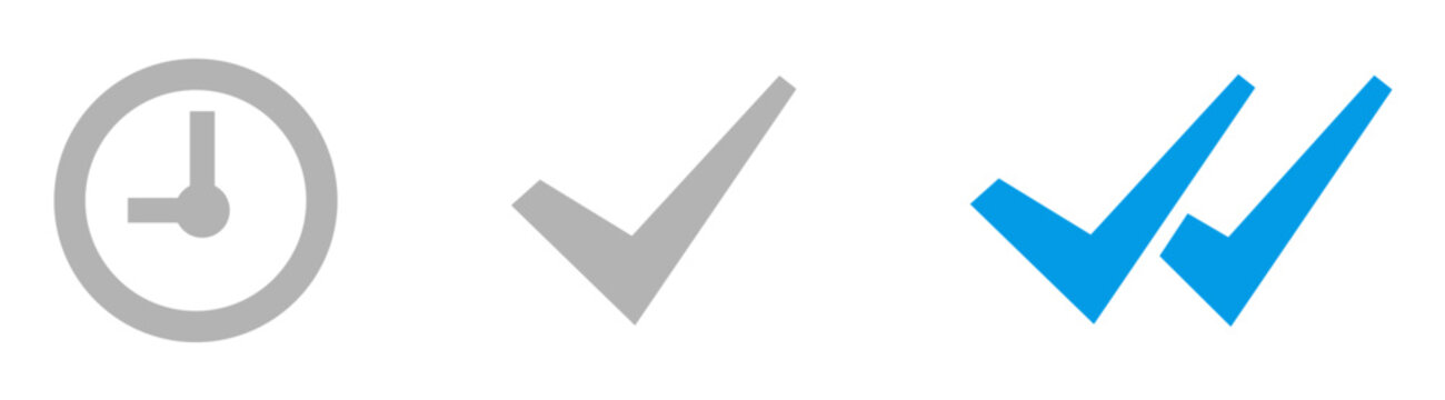 message blue tick icon