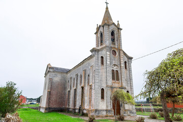 Fototapeta premium San Pedro church in Rinlo town, Galicia