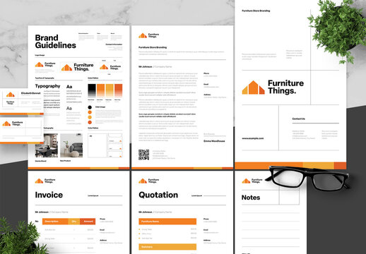 Orange And Black Furniture Brand Guidelines