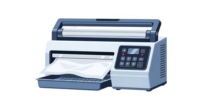 Modern office laminator machine for protecting paper documents and photos