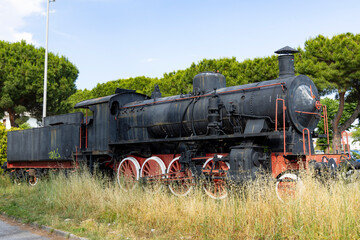 Naklejka premium Old train in Lamezia Therme