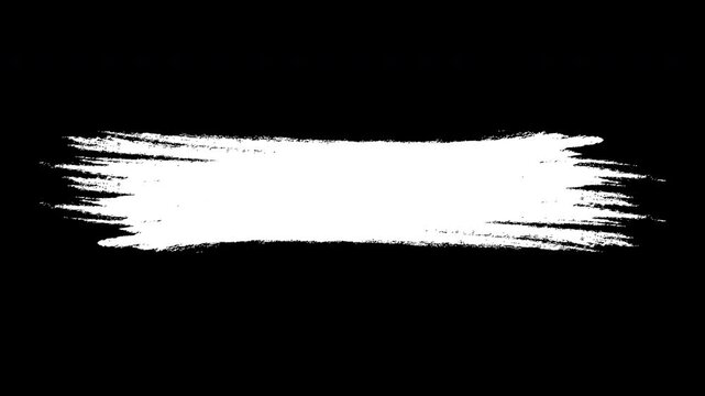 Abstract paint brush stroke animation for title reveals artistic transitions and professional video projects. 4k video motion graphic