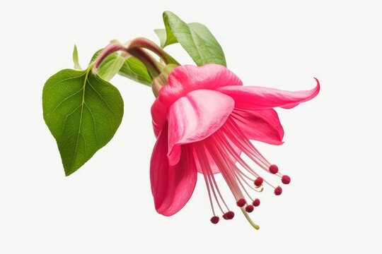 Fuchsia flower blossom petal.