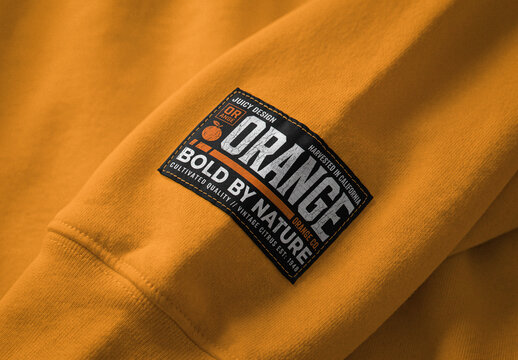 Stitched Fabric Patch Mockup