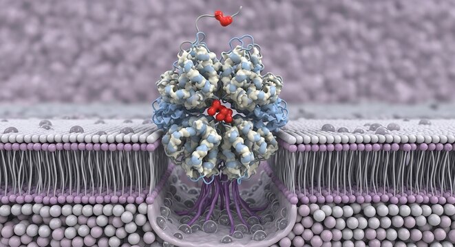 Detailed Molecular Visualization of a Membrane Protein Complex.