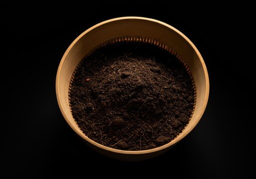 Wooden composting sifter tool separates fine, nutrient-rich garden earth from rougher material used for preparing planting beds, environment, recycling, material