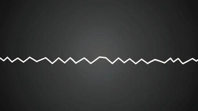 Faint Zig-Zag Pulse That Slides Across the Screen &ndash; Cinematic Minimal 16:9 Abstract Visual Design