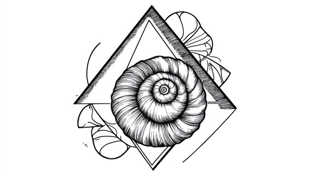 Geometric snail shell design