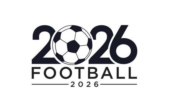 Creative 2026 football icon design