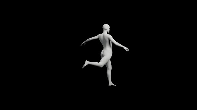 Mannequin standing front view