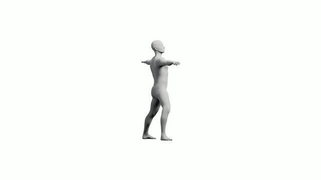 Mannequin T-pose front view