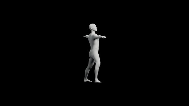 Mannequin T-pose front view
