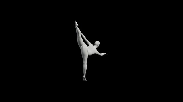 360 Turntable Rotation of a Figure Model
