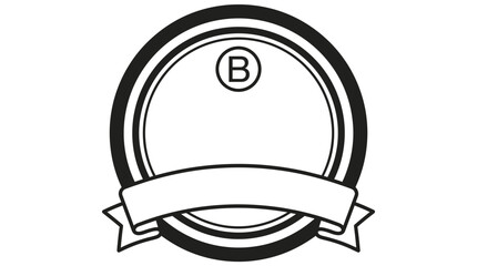 Blank Emblem Seal Badge Ribbon Circle © Alis