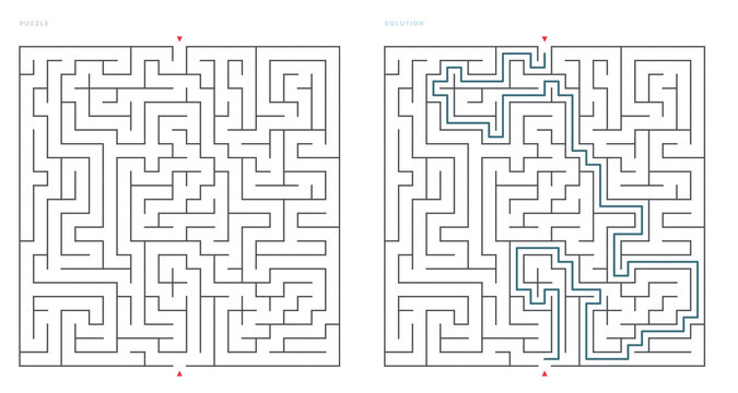 Educational Maze Puzzle for Veterans Day - J16