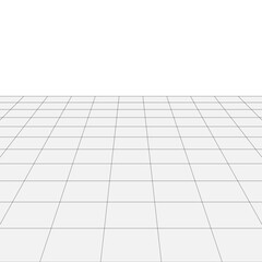 Obraz premium Perspective grid. Vector. Transparent SVG version.