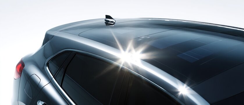 Modern car exterior details